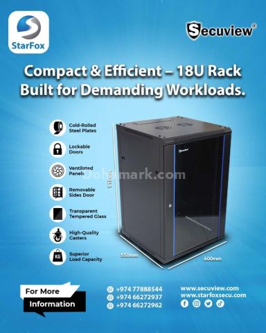 Engineered 18U Rack – Secure Structure, Peak Performance.