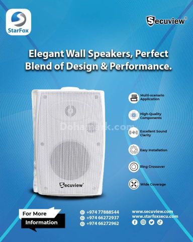 Elegant Wall Speakers – Perfect Blend of Design & Performance.