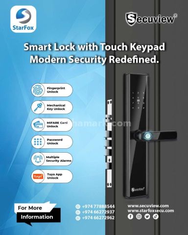 Smart Lock with Touch Keypad Modern Security Redefined.