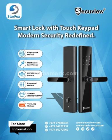 Smart Lock with Touch Keypad Modern Security Redefined.