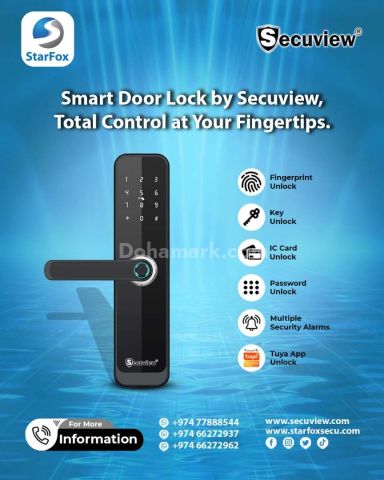Smart Door Lock by Secuview, Total Control at Your Fingertips.