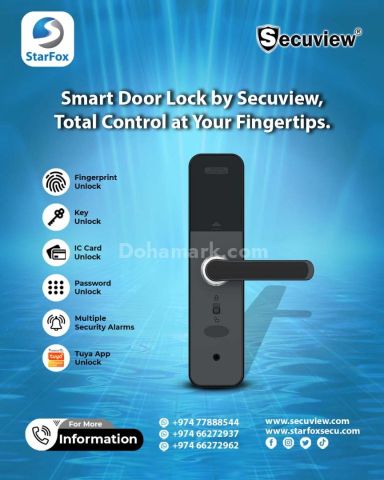 Smart Door Lock by Secuview, Total Control at Your Fingertips.
