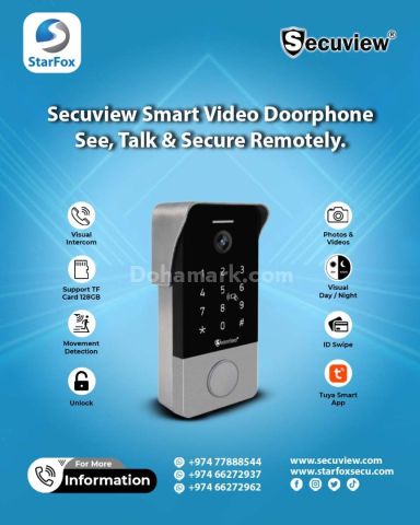 Secuview Smart Video Doorphone See, Talk & Secure Remotely.