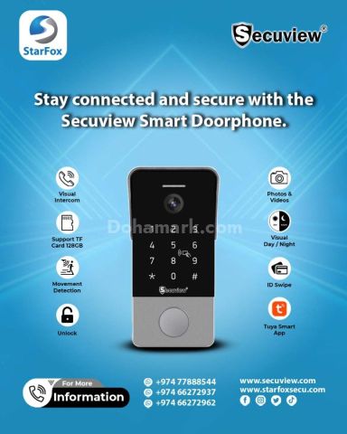 Secuview Smart Video Doorphone See, Talk & Secure Remotely.