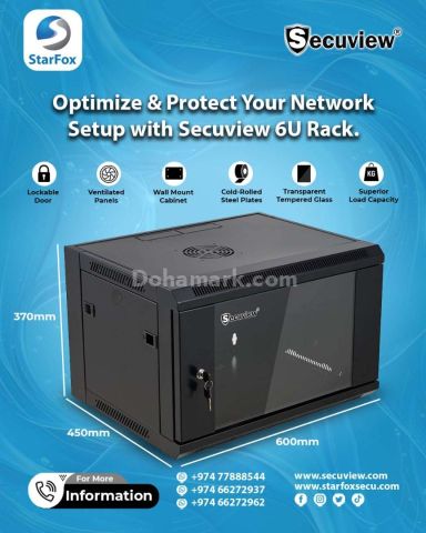 Optimize & Protect Your Network Setup with Secuview 6U Rack.
