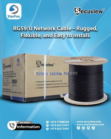RG59/U Network Cable – Rugged, Flexible, and Easy to Install.