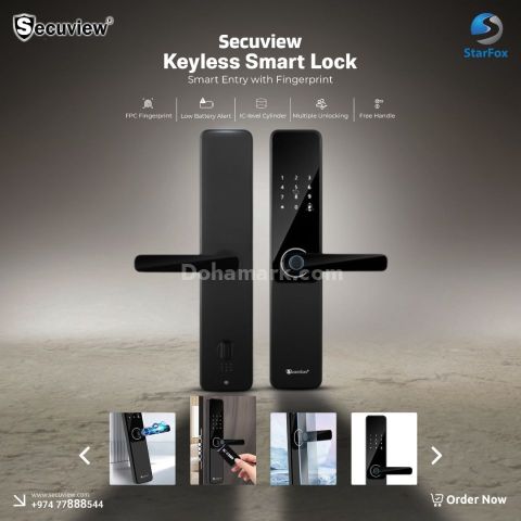 Secuview Keyless Entry Smart Door Lock (Fingerprint)