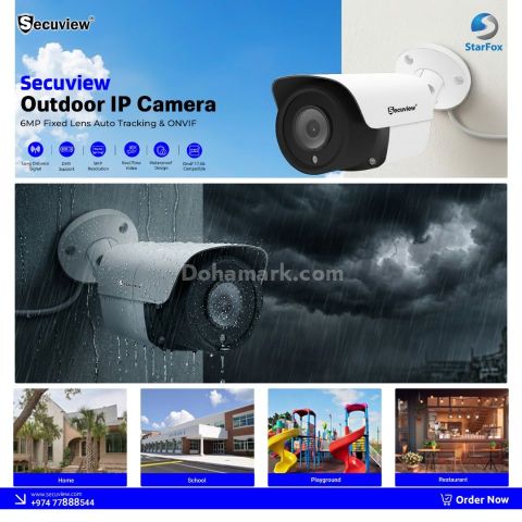 Secuview 6MP Outdoor IP Camera | Auto Tracking
