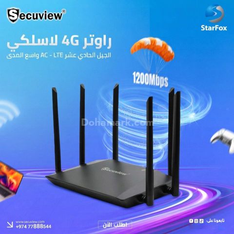 Secuview 11ac 1200Mbps Wireless 4G LTE Router