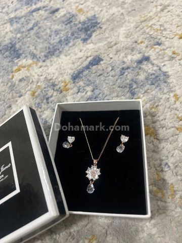 Martin James London necklace and earrings set