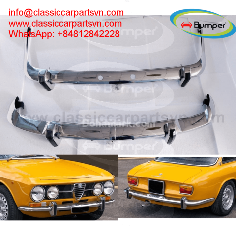 Alfa Romeo 1750 GTV Coupe S2 (1970-1977) bumpers with overriders