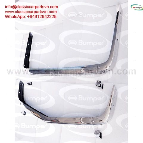 BMW E21 bumpers full set new (1975-1983) by stainless steel new O