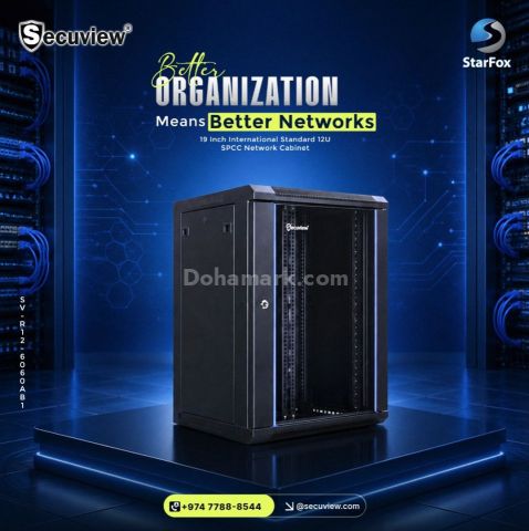 Secuview 19 Inch International Standard 12U SPCC Network Cabinet