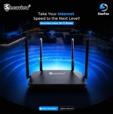 Secuview Indoor Wi-Fi Router | 2.4GHz 300Mbps Performance.