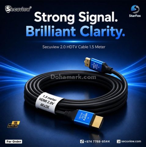 Secuview 2.0 HDTV Cable 1.5 Meter | High-Quality Connection.