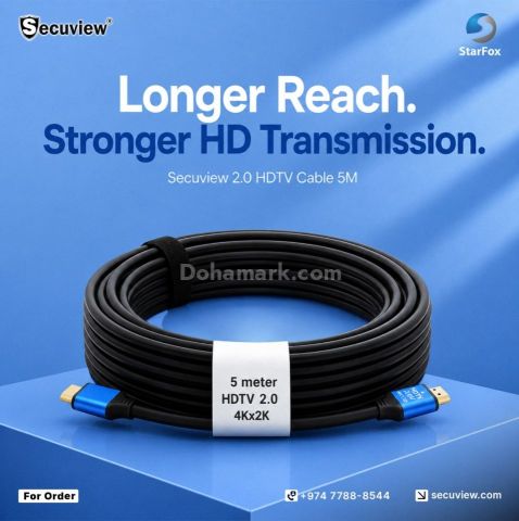 Secuview 2.0 HDTV Cable 5M | Strong & Stable HD Transmission.