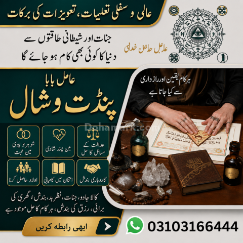 عامل بابا پنڈت وشال – خدمات روحانية بسرية تامة