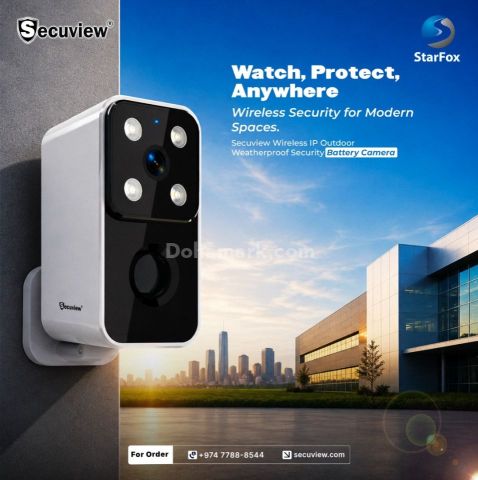 Secuview Wireless IP Outdoor Weatherproof Security Battery Camera