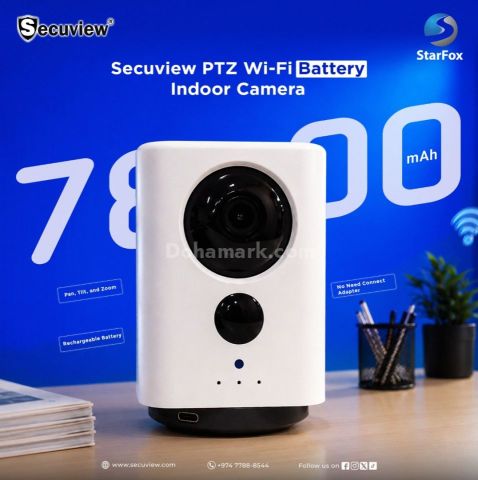 Secuview Indoor Wi-Fi PTZ Battery Camera