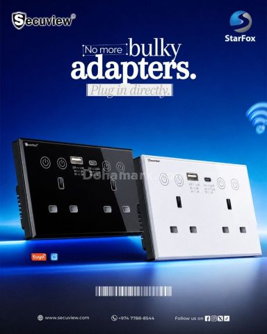Secuview Smart Plug Socket | Power Smarter with Dual USB & Type-C