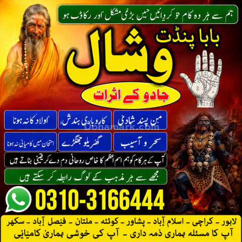 عامل بابا پنڈت وشال | سحر و جادو کے ماہر | علمِ نجوم اور روحانی ر