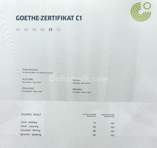 Buy Goethe b2 zertifikat in Germany WhatsApp(+371 204 33160)Buy T