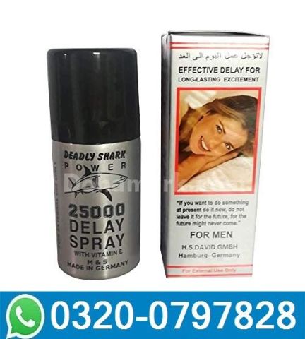 Deadly Shark Power 25000 Delay Spray In Pakistan - 03200797828