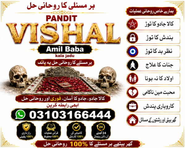 عامل بابا پنڈت وشال | سحر و جادو کے ماہر | علمِ نجوم اور روحانی ر