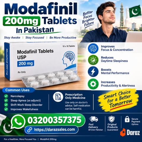 Modafinil Tablets 200mg In Pakistan | 0320-0357375 - Buy Now