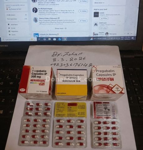 Pregabalin 300 mg  Nervigesic, Nervisign, Pregalis