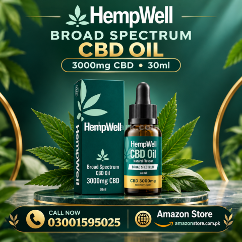 زيت CBD واسع الطيف 3000 ملغ في باكستان