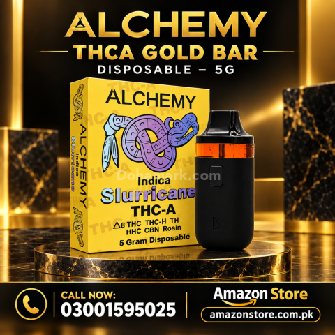 ألكيمي THCA جولد بار – جهاز فيب للاستعمال مرة واحدة في باكستان
