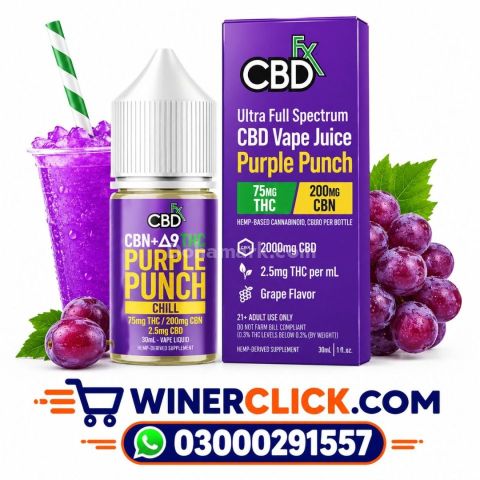 CBN + Delta-9 THC Vape Juice: Purple Punch In Bahawalpur - 030002