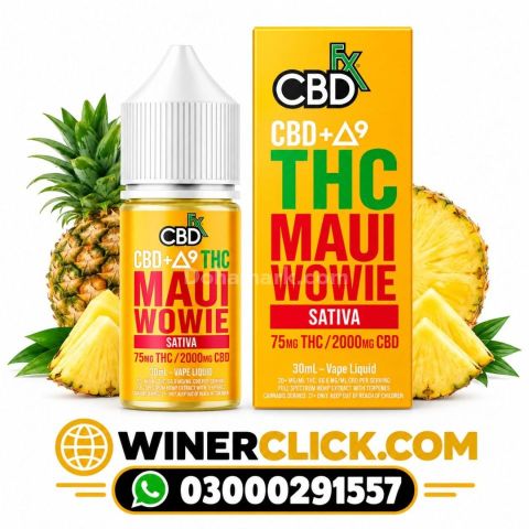 CBD + Delta-9 THC Vape Juice: Maui Wowie – Sativa In Islamabad -